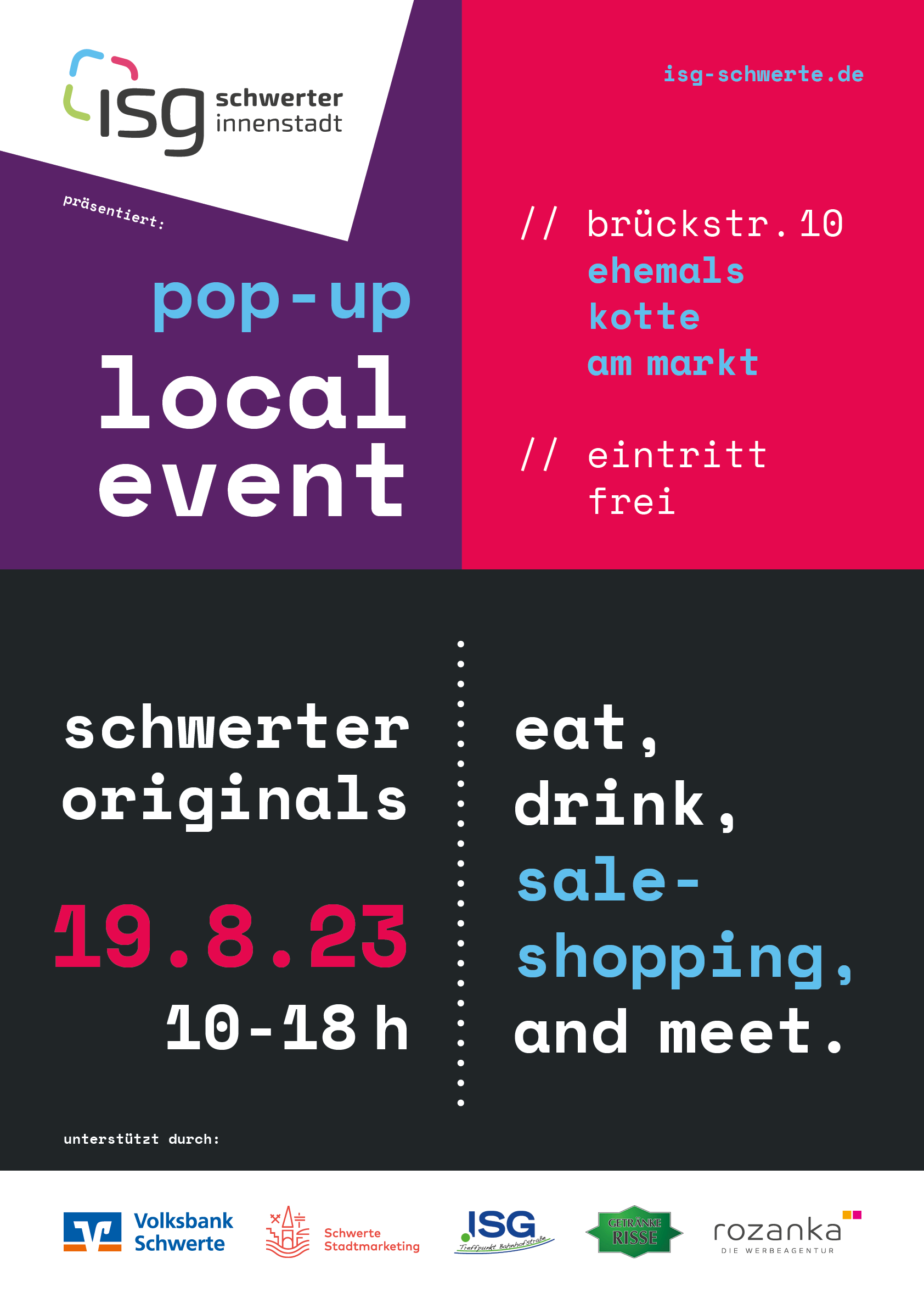Isg Plakat Pop Local Event A1 Print